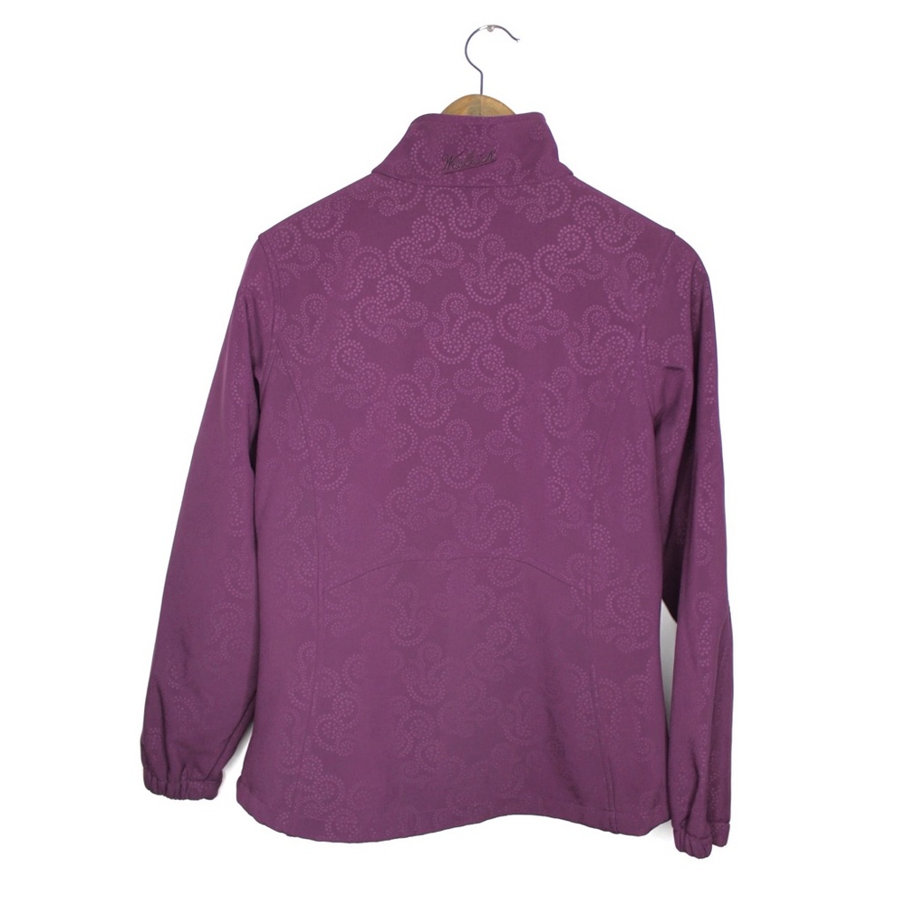 Woolrich Purple Printed Full Zip Up Lightweight Jacket Medium Preowned - Picture 4 of 7